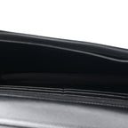 Lambskin Quilted Twisted CC Wallet On Chain WOC Black