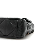 Goatskin Quilted Large Chanel 19 Flap Black