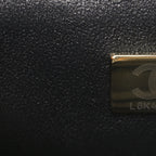 Lambskin Quilted Mini Rectangular Flap Black