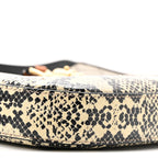 GG Supreme Monogram Snakeskin Small Jackie 1961 Hobo Beige Ebony
