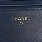 Snakeskin Wallet On Chain WOC Blue