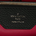 Taurillon Capucines MM Black Fuchsia
