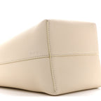 Grained Calfskin Small N/S Hook Tote Ivory