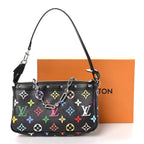 LV X TM Monogram Multicolor Pochette Accessories Black