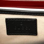 GG Supreme Monogram Horsebit 1955 Soft Small Shoulder Bag Beige Black