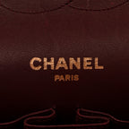 Lambskin Quilted Medium Double Flap Bijoux Chain Black