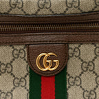 Soft GG Supreme Monogram Medium Ophidia Belt Bag Dark Brown