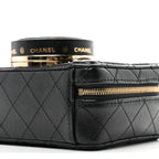 Lambskin Quilted Coco Click Bag Black