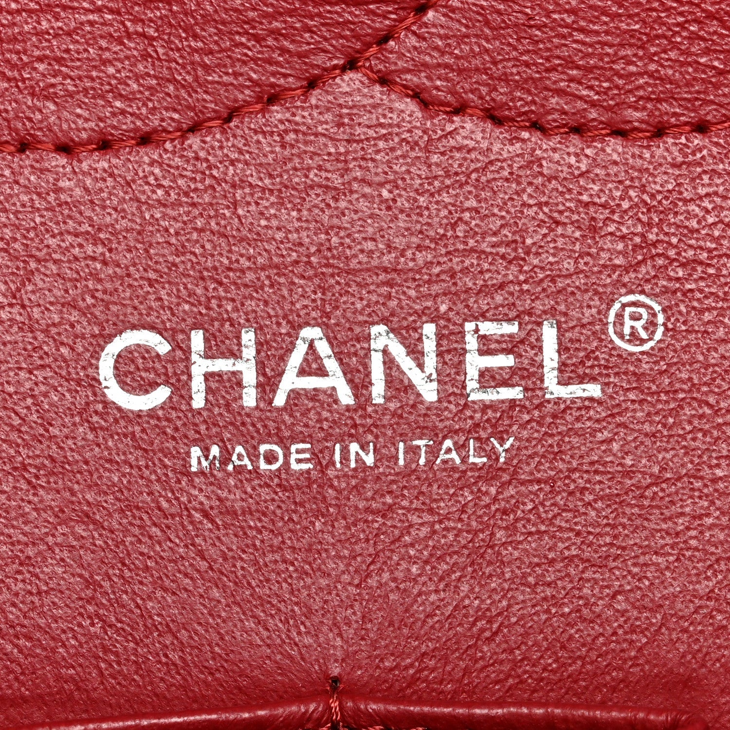 Caviar Quilted Jumbo Double Flap Dark Red