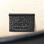 Dollar Calfskin Enamel Small Dionysus Shoulder Bag Black Electric Blue