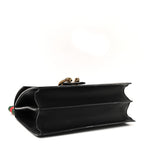 Moon Calfskin Web Large Dionysus Bamboo Top Handle Bag Black