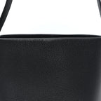 Grained Calfskin Medium N/S Park Tote Black