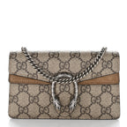 GG Supreme Monogram Super Mini Dionysus Shoulder Bag Taupe