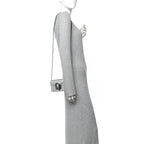 Metallic Calfskin Super Mini Dionysus Shoulder Bag Silver