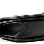 Lambskin Quilted Medium Boy Flap Black