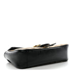 Monogram Matelasse Diagonal Small GG Marmont Shoulder Bag Beige Black
