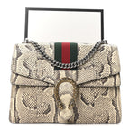 Snakeskin Web Medium Dionysus Shoulder Bag Natural