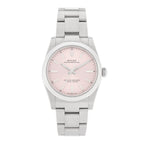 Stainless Steel 34mm Oyster Perpetual Watch Pink 124200