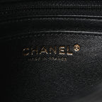 Lambskin Quilted Mini Rectangular Flap Black