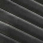 Lambskin Chevron Quilted Trendy CC Wallet On Chain WOC Black
