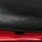 Velvet Matelasse GG Marmont Clutch Black