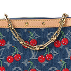 LV X TM Monogram Denim Cerises Pochette Accessories Blue