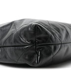 Shiny Calfskin Quilted Small Chanel 22 Black