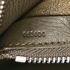 Suede Flamenco Satchel Bottle Green