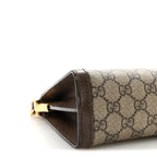 GG Supreme Monogram Web Small Ophidia Chain Shoulder Bag Brown