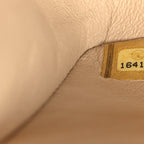 Caviar Quilted Jumbo Double Flap Beige Clair