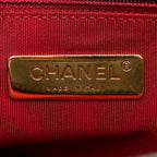 Shiny Goatskin Quilted Medium Chanel 19 Flap Black