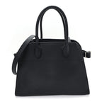 Grained Calfskin Soft Margaux 10 Bag Black