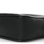 Pebbled Calfskin Small Soho Disco Bag Black