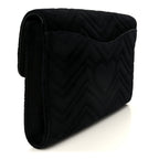 Velvet Matelasse GG Marmont Clutch Black