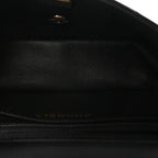 Lambskin Quilted Mini Rectangular Flap Black