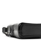 Aged Calfskin Quilted Small Gabrielle Hobo Black