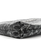 Printed Calfskin Quilted Chanel 22 Black