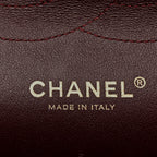 Lambskin Quilted Jumbo Double Flap Black