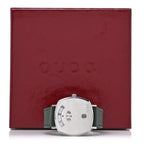 Stainless Steel Calfskin 35mm Grip Quartz Watch Green