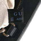 GG Supreme Monogram Textured Dollar Calfskin Small Retro Interlocking G Tote Bag Beige Blue