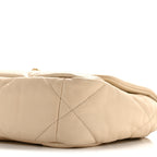 Lambskin Quilted Medium Chanel 19 Flap Beige