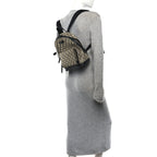 GG Supreme Monogram Bees Print Small Day Backpack Beige Oro Black