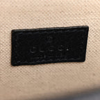 GG Supreme Monogram Textured Dollar Calfskin Small Rectangular Dionysus Shoulder Bag Beige Blue