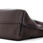 Calfskin Mini Flamenco Knot Clutch Chocolate