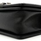 Caviar Quilted Small Boy Flap Black