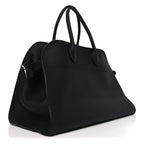 Matte Grained Calfskin Soft Margaux 15 Black