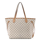Damier Azur Neo Neverfull MM Rose Ballerine