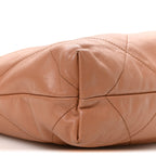 Shiny Calfskin Quilted Chanel 22 Camel