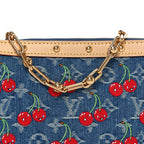 LV X TM Monogram Denim Cerises Pochette Accessories Blue