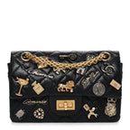 Aged Calfskin Lucky Charms 2.55 Reissue 224 Flap Black